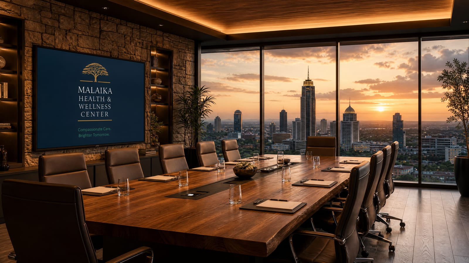 Conceptual rendering of a governance and board setting.